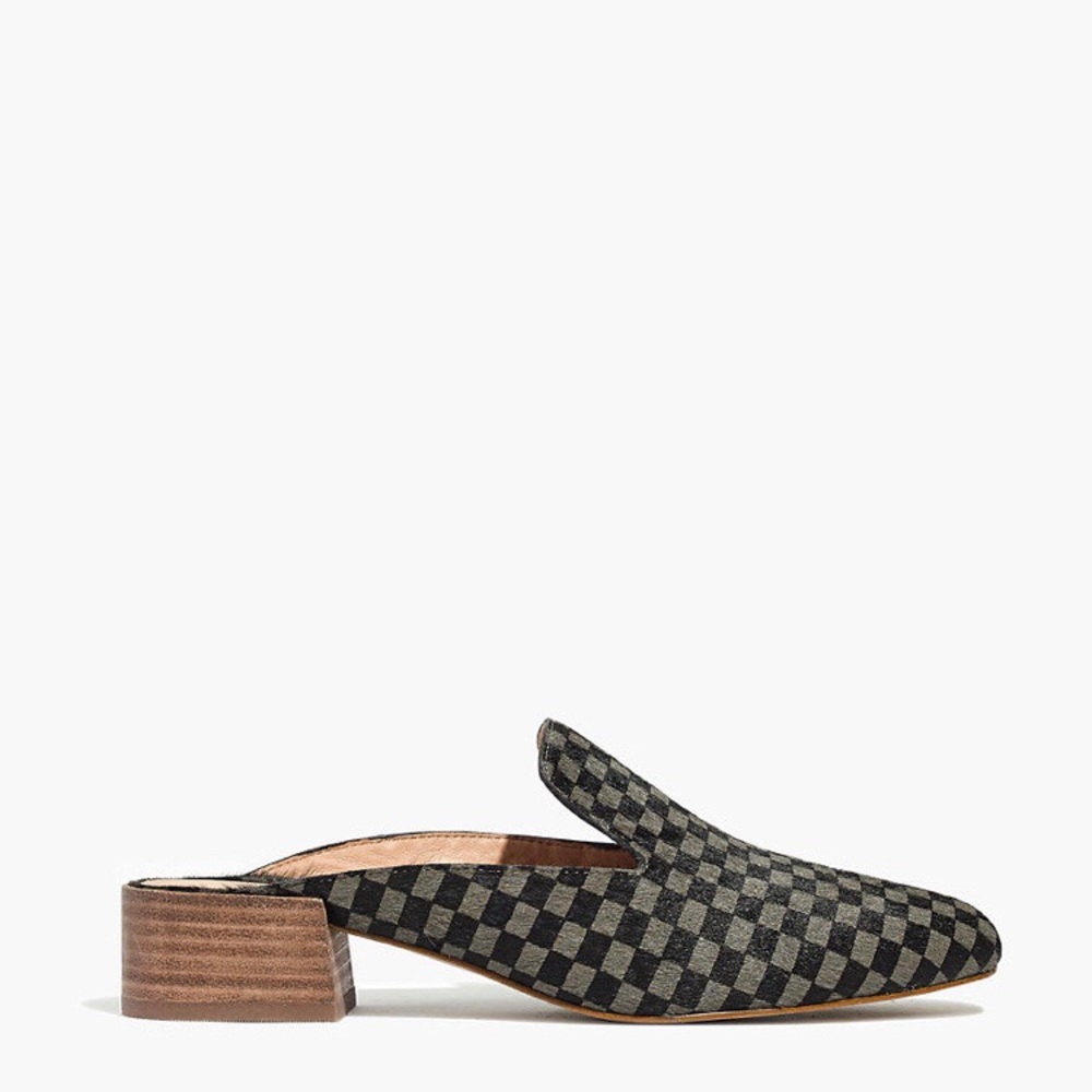 Madewell | NIB Willa Loafer Checkerboard Mule / Clog - Picture 2 of 8